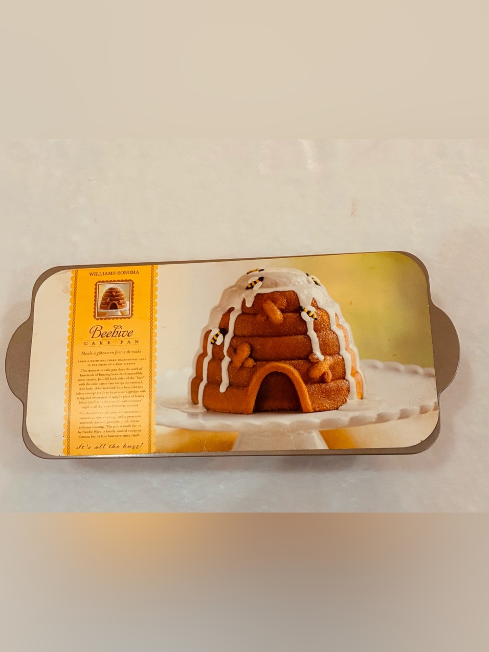 BNWT Nordic Ware x Williams Sonoma Beehive Cake Pan Cast Aluminum